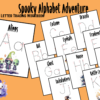 Halloween Spooky Alphabet Adventure Letter Tracing Workbook, 136-Page Printable Workbook, "A" for Alien to "Z" for Zombie, Kid Activity Book - Image 5