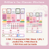 Mothers Day Planner Stickers, Print and Cut Stickers, Flowers Stickers, 50 Stickers, Cute Sticker Sheet, Digital Stickers, Pinks - Image 3
