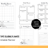 Spring Coloring Planner, PRINTABLE, Daily Planner, Monthly Planner, Weekly Planner, Project Planner, Journal Pages, Ladybugs, Flowers, Sun - Image 4