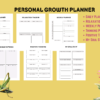 Personal Growth Printable Planner: Unleash Your Potential, Achieve Your Dreams, Goals, Daily, Weekly, Meditation, Trackers, Letter, Mindset - Image 5