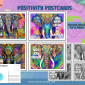 P3 - Positivity Postcards [00015] - Armadillo - Listing Image