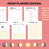 Moon Planner: Embrace Cosmic Wisdom and Manifest Magic, Moon Phases Planner, Moon Manifestation, Oracle Card Spread, Tarot, Mystical Moon - Image 4