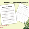 Personal Growth Printable Planner: Unleash Your Potential, Achieve Your Dreams, Goals, Daily, Weekly, Meditation, Trackers, Letter, Mindset - Image 4