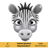 Reflective Symmetrical Clip Art, Digital Stickers, draw,Lion svg, Elephant svg, Bear svg, Zebra svg, Tiger svg, Transparent png, animal png - Image 5
