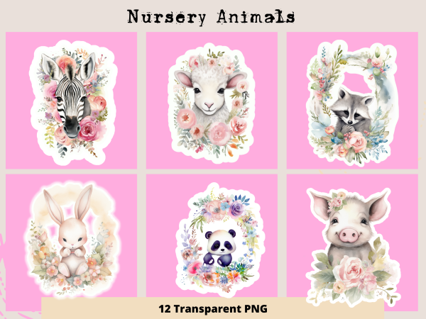 Nursery Animal Stickers, Print and Cut Stickers, Farm Animal Stickers, Australian Animals, Cute Sticker Sheet, Positive Sticker Sheet, Set 1 - Image 5