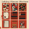 Ladybug Planner Stickers, Set 1, Print and Cut Stickers, Ladybug Stickers, 50 Stickers, Cute Sticker Sheet, Digital Stickers - Image 4