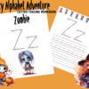 Halloween Spooky Alphabet Adventure Letter Tracing Workbook, 136-Page Printable Workbook, "A" for Alien to "Z" for Zombie, Kid Activity Book - Image 4