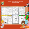 PRINTABLE COLORING Anime Sweet Spring Sweeties – Coloring Book - 30 Coloring Pages - US Letter - Anime Characters - Image 5