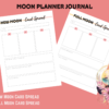 Moon Planner: Embrace Cosmic Wisdom and Manifest Magic, Moon Phases Planner, Moon Manifestation, Oracle Card Spread, Tarot, Mystical Moon - Image 5