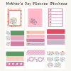 Mothers Day Planner Stickers, Print and Cut Stickers, Flowers Stickers, 50 Stickers, Cute Sticker Sheet, Digital Stickers, Pinks - Image 5