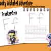 Halloween Spooky Alphabet Adventure Letter Tracing Workbook, 136-Page Printable Workbook, "A" for Alien to "Z" for Zombie, Kid Activity Book - Image 3