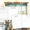 Personal Growth Printable Planner: Unleash Your Potential, Achieve Your Dreams, Goals, Daily, Weekly, Meditation, Trackers, Letter, Mindset - Image 2