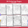 PRINTABLE COLORING Princesses in Love – Coloring Book and Dot to Dot Activity Book - Image 3