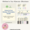Mothers Day Planner Stickers, Print and Cut Stickers, Flowers Stickers, 50 Stickers, Cute Sticker Sheet, Digital Stickers, Pinks - Image 6