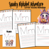 Halloween Spooky Alphabet Adventure Letter Tracing Workbook, 136-Page Printable Workbook, "A" for Alien to "Z" for Zombie, Kid Activity Book - Image 2