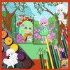 PRINTABLE COLORING Anime Sweet Spring Sweeties – Coloring Book - 30 Coloring Pages - US Letter - Anime Characters - Image 7