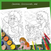 Cavemen, Crosswords, and Coloring Book - Image 7
