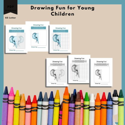 Complete the Faces with Leo, Ellie, Bobby, Zoey, and Tommy: A Drawing Activity Printable Pack for Kids - Image 8