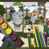 PRINTABLE COLORING Smart and Sweet Animal Kids – Coloring Book - 30 Coloring Pages - Image 2
