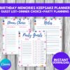 PLR Birthday Memories Keepsake Planner instant download