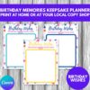 PLR Birthday Memories Keepsake Planner birthday messages from friends and family