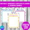 PLR Birthday Memories Keepsake Planner and Journal Bundle edit and sell in your shop