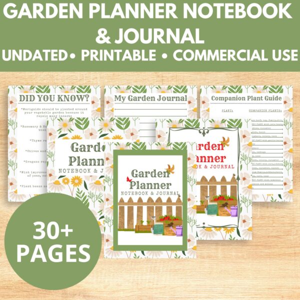 PLR- Garden Planner Notebook & Journal Printable