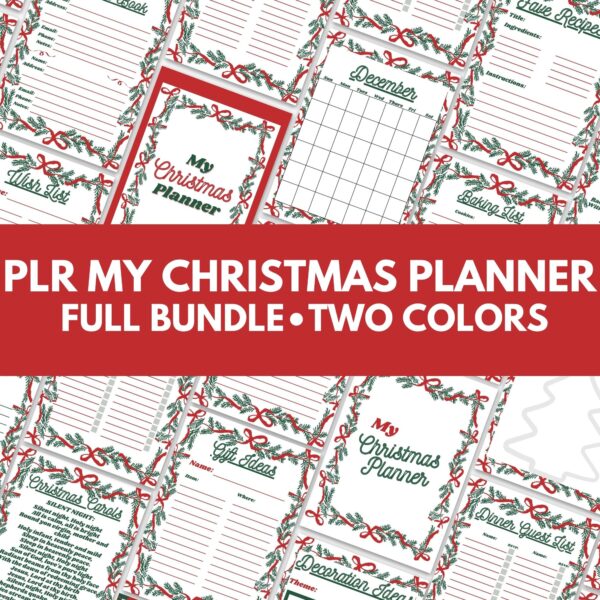 PLR My Christmas Planner white