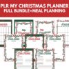 PLR My Christmas Planner meal planning