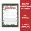PLR My Christmas Planner fave recipes