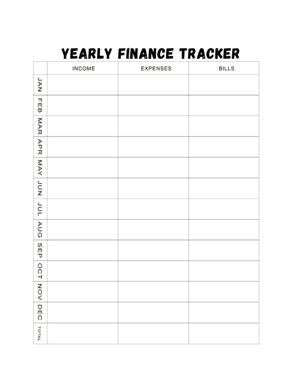 PLR Printable Small Business Planner Trackers 100 pages 8.5x11 - Image 8