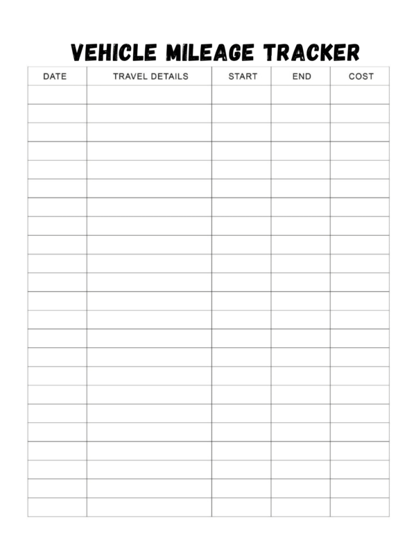 PLR Printable Small Business Planner Trackers 100 pages 8.5x11 - Image 6