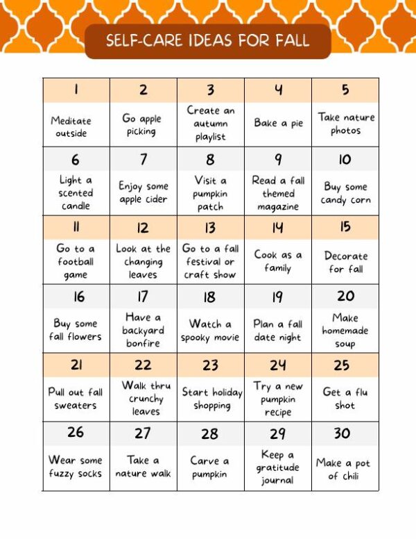 Self-Care Fall Planner - Image 12