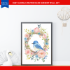 Printable Nursery WALL ART, Baby Animal Wall Art,Set of 3 Wall Art, Digital Wall Art Printable, Birds - Image 4