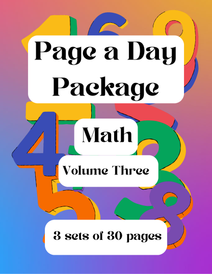 Page A Day Package - Math - Volume Three