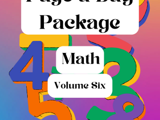 Page A Day Package - Math - Volume Six
