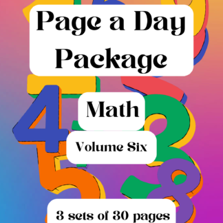 Page A Day Package - Math - Volume Six