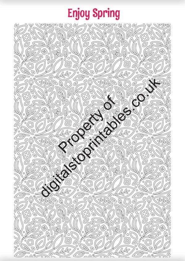 Patterns Coloring Pages in reprintable pdf format - Image 6