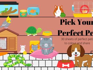 Pick Your Perfect Pet coloring book