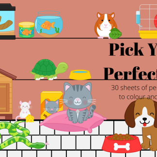 Pick Your Perfect Pet coloring book