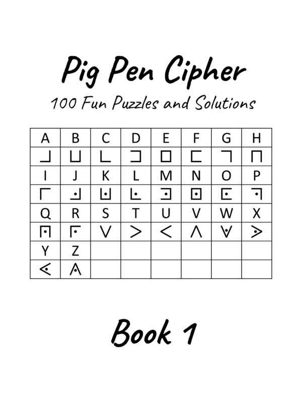 PigPen Cipher Book 1 Cover