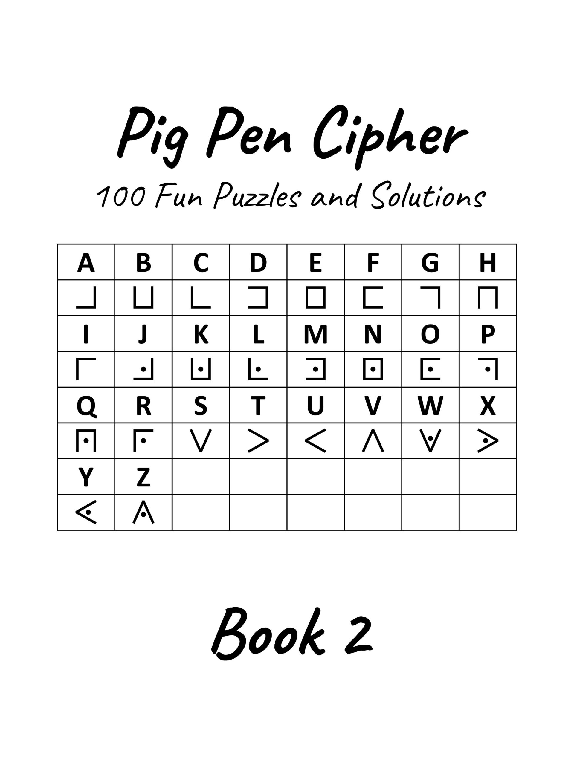 PigPen Cipher Book 2 Inspired Fun