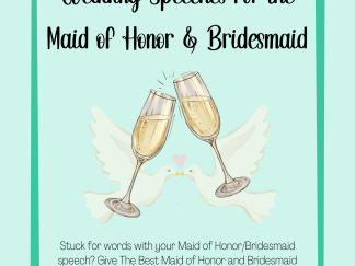 Wedding Speeches for the Maid of Honor & Bridesmaid