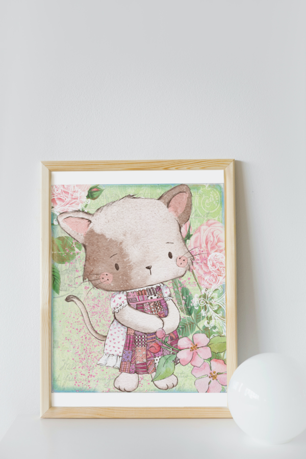 Vintage Cats, beautiful prints for kids room - Image 2