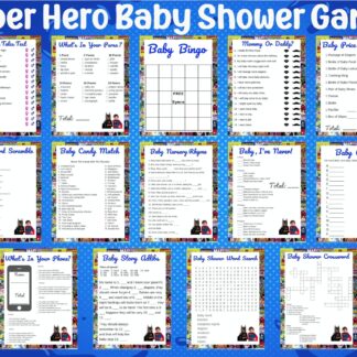 Superhero Baby Shower Games