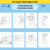 Chibi Mermaids Coloring Pages