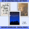 Christmas Digital Prints, Printable Wall Art, Scripture, Wise Men, Nativity, Luke 2