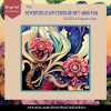 DIGITAL PAPER Bundle - Psychedelic Watercolor Art Nouveau Digital Papers 12 - Papers Pack 12 - 12x12 - jpg png - 6000px - Set 2 of 7 - Image 6