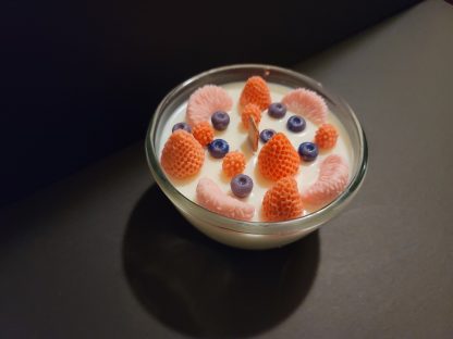Lottery Candle Fruit and yogurt soy wax candle bowl with wooden wick - Image 6