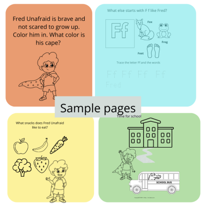 Fred Unafraid's Coloring Pages, Learn to Count and more - Image 2